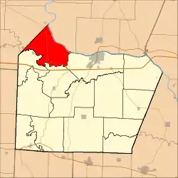 Location in Cooper County