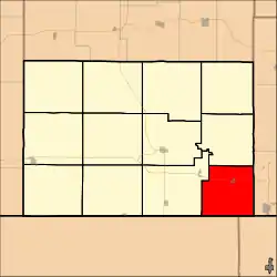Location in Chautauqua County