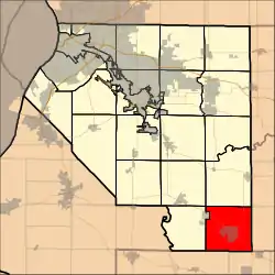 Location in St. Clair County