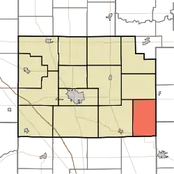 Location of Sugar Creek Township in Clinton County