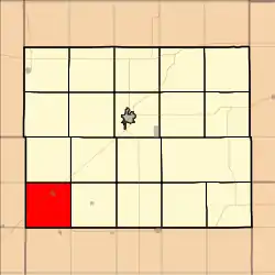 Location in Ellsworth County