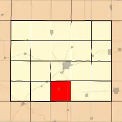 Location in Crawford County