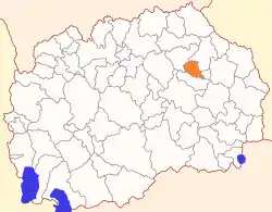 Location of Municipality of Češinovo-Obleševo