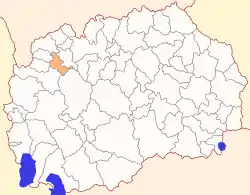 Location of Municipality of Brvenica