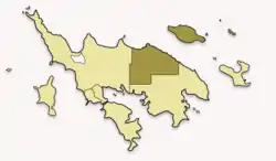 Map of Culebra highlighting San Isidro