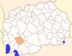 Location of Municipality of Demir Hisar