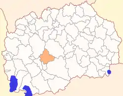 Location of Municipality of Dolneni