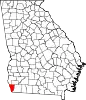 Map of Georgia highlighting Seminole County