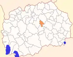 Location of Municipality of Lozovo
