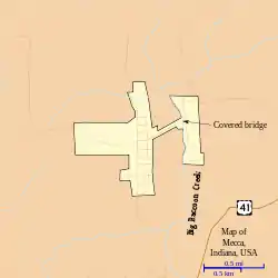 Detailed map of Mecca