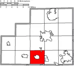 Location of Westfield Township in Medina County
