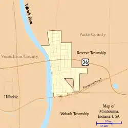 Detailed map of Montezuma