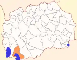 Location of Municipality of Resen