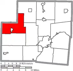 Location of McLean Township in Shelby County