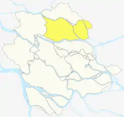 Location of Beijiao in Shunde