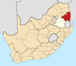 Ehlanzeni District within South Africa