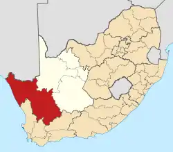 Namakwa District within South Africa