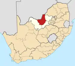 Ngaka Modiri Molema District within South Africa
