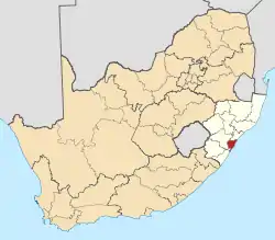 eThekwini within South Africa