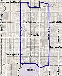 Winnetka as mapped by the Los Angeles Times