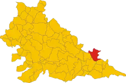 Ostiglia within the Province of Mantua