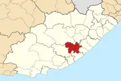 Location in the Eastern Cape