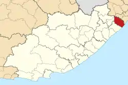 Location in the Eastern Cape