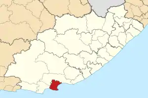 Location in the Eastern Cape