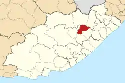Location in the Eastern Cape