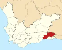Location of George Local Municipality within the Western Cape