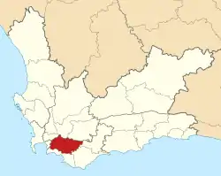 Location in the Western Cape