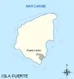 Map of Fuerte Island