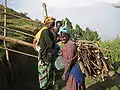 Marakwet women carrying firewood