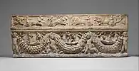 Garland bearers on a Roman sarcophagus, 130-150 CE.