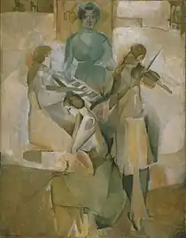 Marcel Duchamp, 1911, La sonate (Sonata), oil on canvas, 145.1 x 113.3&nbsp;cm, Philadelphia Museum of Art