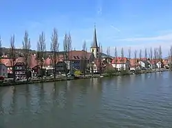 Margetshöchheim seen from the Main River