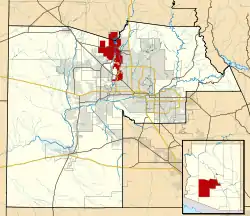 Location in Maricopa County and Yavapai County, Arizona