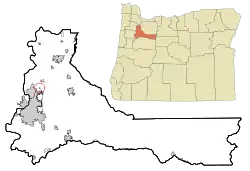 Location of Labish Village, Oregon