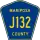 County Road J132 marker