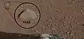 "Coronation" rock on Mars - first target of the ChemCam laser analyzer on the Curiosity rover (August 19, 2012).