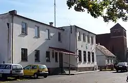 Village hall building in the village