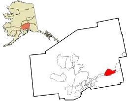 Location in Matanuska-Susitna Borough and the state of Alaska.
