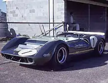 The Matich SR3 in the pits at Surfers Paradise in mid-1968