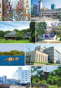 Isetan StreetMatsudo Station
Tojo-tei Tokugawa residenceGrave of Nogiku
Yakiri Ferry Matsumotokiyoshi head office
Mabuchi Motor head officeHondo-ji