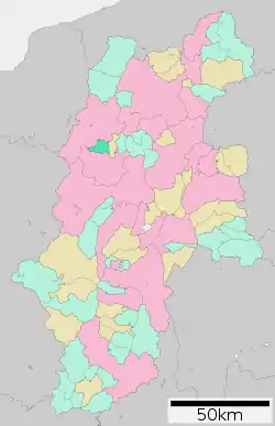 Location of Matsukawa Village in Nagano Prefecture