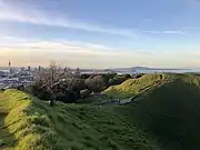 Boardwalk on the western side of the crater.