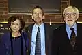 Green with wife Marilyn Green and son Eric Green on September 23, 2008, at the Inaugural Maurice Green Lecture at St. Louis University School of Medicine. Eric Green (then Scientific Director of the National Human Genome Research Institute at the National Institutes of Health) was the Inaugural Maurice Green Lecturer, giving a presentation entitled “Fulfilling the Promise of a Sequenced Human Genome.”