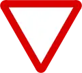 Give way sign