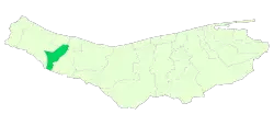 Location of Kelardasht County in&nbsp;Mazandaran&nbsp;province