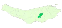 Location of North Savadkuh County in Mazandaran province